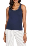 Nic + Zoe Nic+zoe Shimmer Trimmed Tank Top