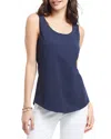 Nic + Zoe Tie Front Tech Stretch Tank