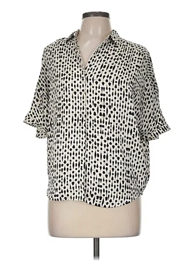 Nic + Zoe Short Sleeve Blouse In Multi