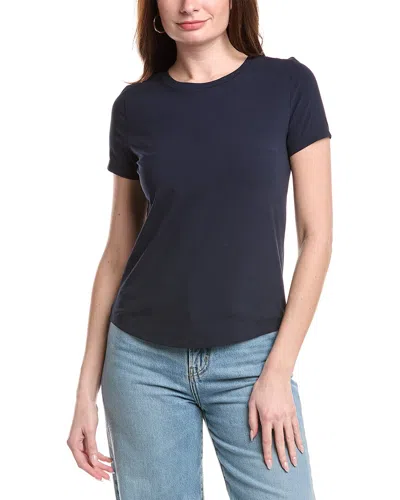 Nic + Zoe Nic+zoe Short Sleeve Crew Neck T-shirt In Blue