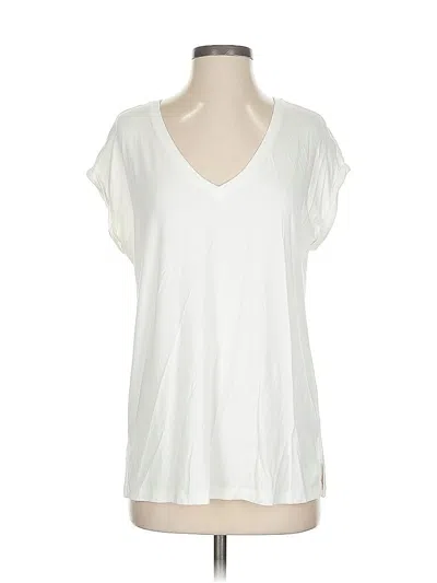 Pre-owned Nic + Zoe Short Sleeve T-shirt In White
