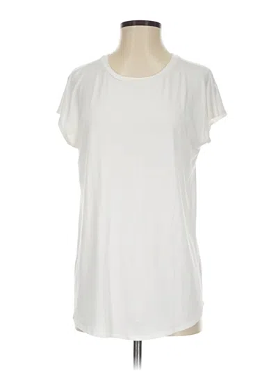 Pre-owned Nic + Zoe Short Sleeve T-shirt In Ivory