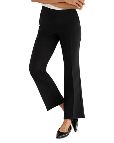 Nic + Zoe Nic+zoe Sleek Stretch Plaza Demi Boot Pants In Black