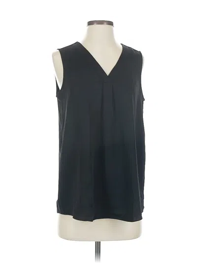 Pre-owned Nic + Zoe Sleeveless Blouse In Black