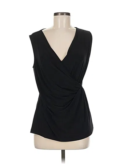 Pre-owned Nic + Zoe Sleeveless Blouse In Black