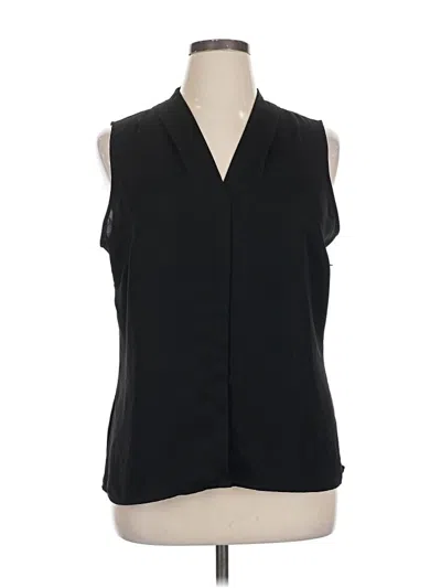 Pre-owned Nic + Zoe Sleeveless Blouse In Black