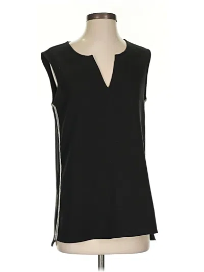 Pre-owned Nic + Zoe Sleeveless Blouse In Black