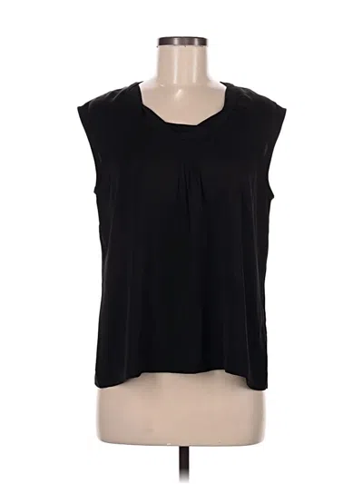 Pre-owned Nic + Zoe Sleeveless Blouse In Black