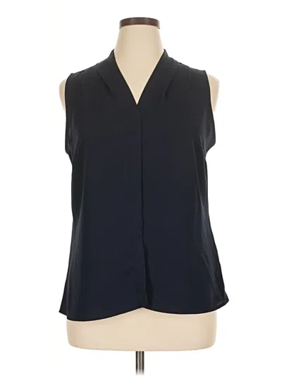Pre-owned Nic + Zoe Sleeveless Blouse In Black