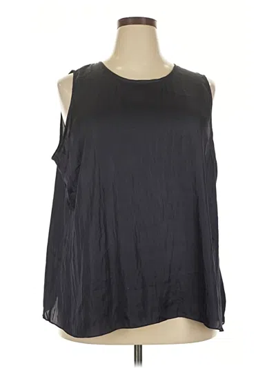 Pre-owned Nic + Zoe Sleeveless Blouse In Black