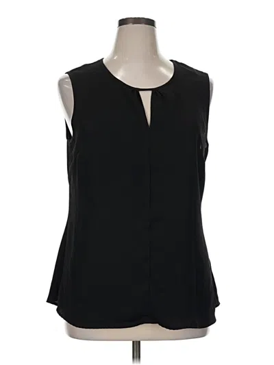 Pre-owned Nic + Zoe Sleeveless Blouse In Black