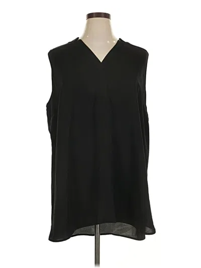 Pre-owned Nic + Zoe Sleeveless Blouse In Black