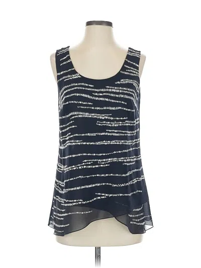 Pre-owned Nic + Zoe Sleeveless Blouse In Blue