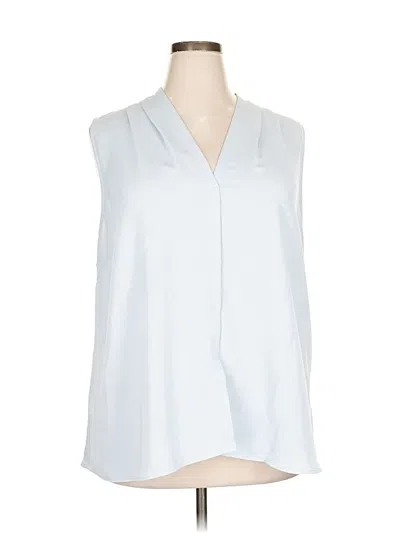 Pre-owned Nic + Zoe Sleeveless Blouse In Blue