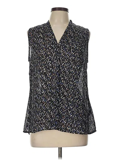 Pre-owned Nic + Zoe Sleeveless Blouse In Blue