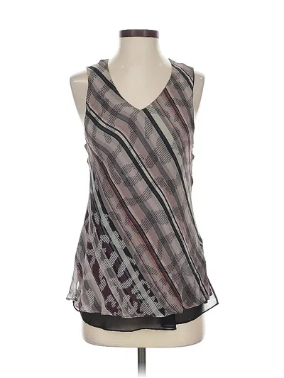 Pre-owned Nic + Zoe Sleeveless Blouse In Gray