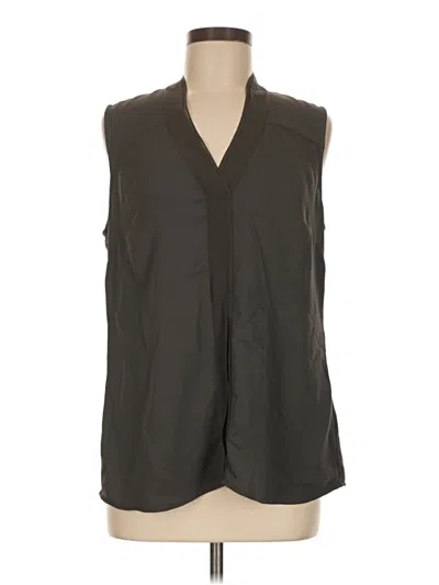 Pre-owned Nic + Zoe Sleeveless Blouse In Gray