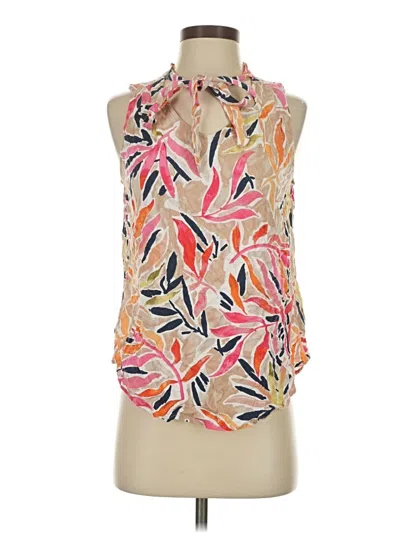Pre-owned Nic + Zoe Sleeveless Blouse In Pink