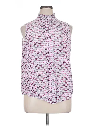 Pre-owned Nic + Zoe Sleeveless Blouse In Pink