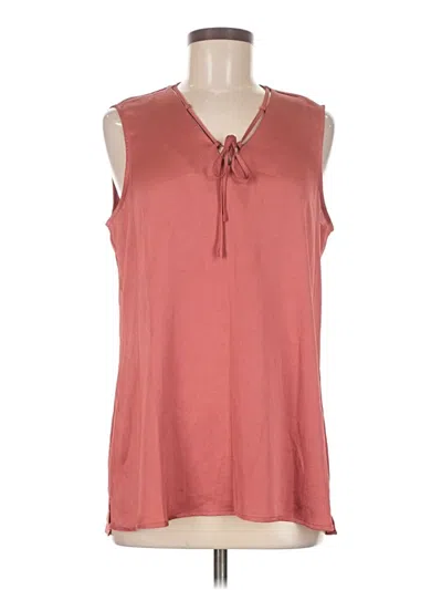 Pre-owned Nic + Zoe Sleeveless Blouse In Red