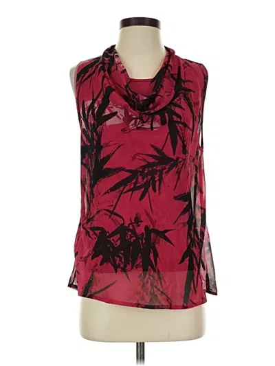 Pre-owned Nic + Zoe Sleeveless Blouse In Red