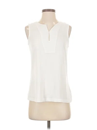 Pre-owned Nic + Zoe Sleeveless Blouse In White