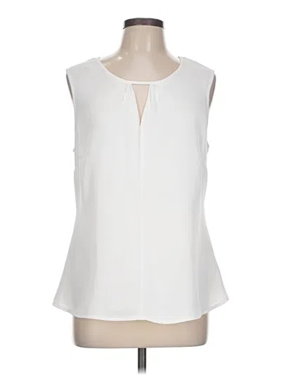 Pre-owned Nic + Zoe Sleeveless Blouse In White