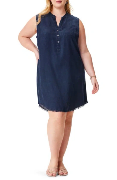 Nic + Zoe Sleeveless Denim Dress In Dark Wash