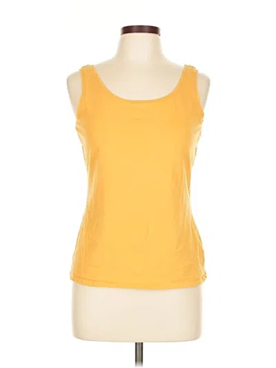 Pre-owned Nic + Zoe Sleeveless T-shirt In Yellow