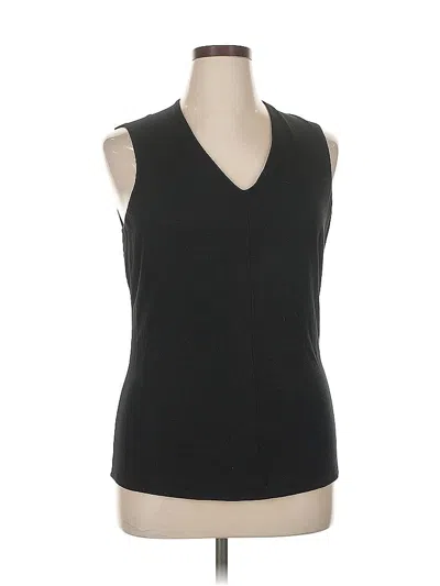 Pre-owned Nic + Zoe Sleeveless Top Black V Neck Tops