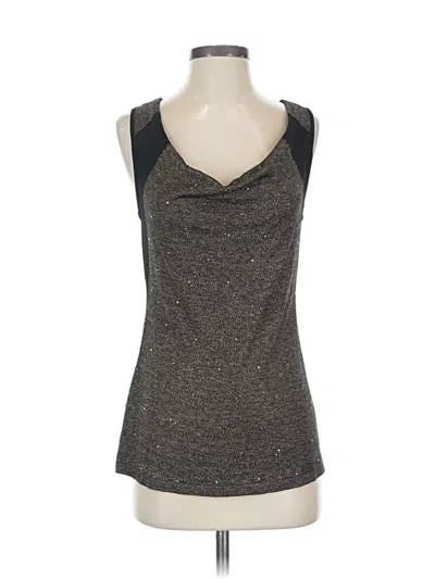 Pre-owned Nic + Zoe Sleeveless Top Gray Cowl Neck Tops