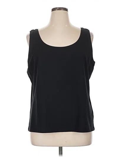 Pre-owned Nic + Zoe Sleeveless T-shirt In Black