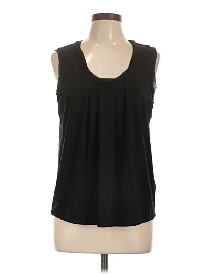 Pre-owned Nic + Zoe Sleeveless T-shirt In Black