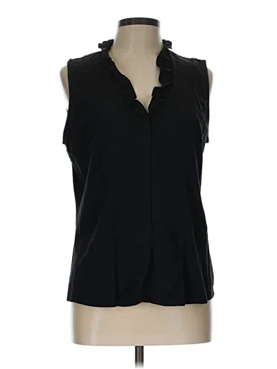 Pre-owned Nic + Zoe Sleeveless T-shirt In Black
