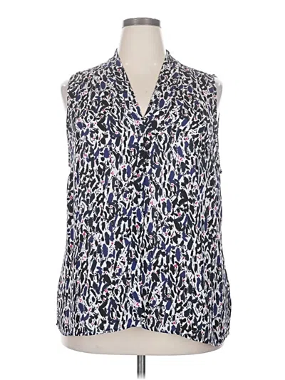 Pre-owned Nic + Zoe Sleeveless T-shirt In Blue