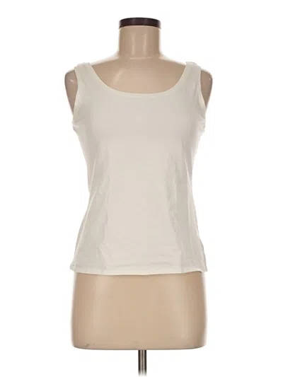 Pre-owned Nic + Zoe Sleeveless T-shirt In Ivory
