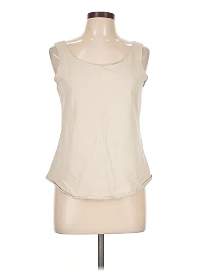 Pre-owned Nic + Zoe Sleeveless T-shirt In Ivory