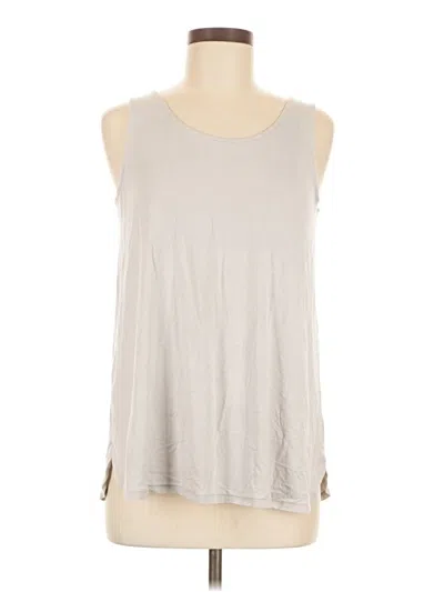 Pre-owned Nic + Zoe Sleeveless T-shirt In Silver
