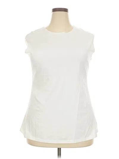 Pre-owned Nic + Zoe Sleeveless T-shirt In White