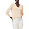 Nic + Zoe Slub Cotton Blend Sweater In Melon Pop