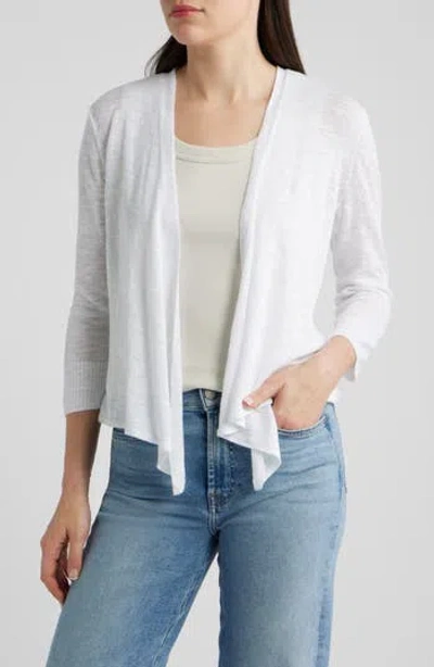 Nic + Zoe Nic+zoe Slub Knit 4-way Cardigan In Multi