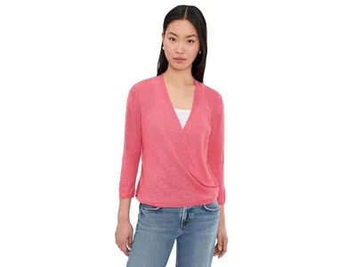 Nic + Zoe Slub Knit Four-way Cardigan In Pink