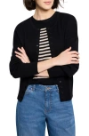 Nic + Zoe Nic+zoe Snap It Up Cardigan In Black