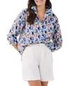 Nic + Zoe Social Circles Relaxed Cotton Button-up Shirt