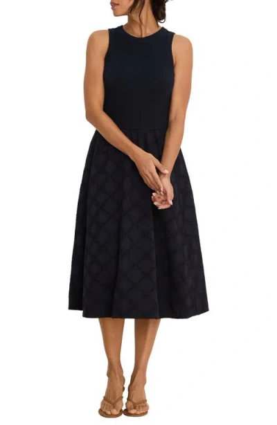 Nic + Zoe Nic+zoe Sofia Diamond Eyelet Midi Dress In Purple