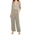 Nic + Zoe Soft Drape Wide-leg Pant In Tarragon In Multi
