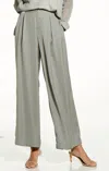 Nic + Zoe Soft Drape Wide-leg Pant In Tarragon In Multi