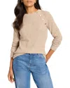 Nic + Zoe Nic+zoe Thermal Knit Button Top In Brown