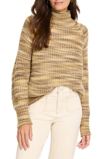 Nic + Zoe Nic+zoe Space Dye Cotton Blend Sweater In Neutral Mix