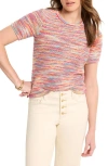 Nic + Zoe Nic+zoe Spacedye Tuck Stitch Sweater Tee
